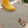 image:imageGORILLA GRIP SoakSTOPPER Dog Door Mat Machine Wash and Dry 24x17 GrayCream