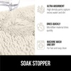image:imageGORILLA GRIP SoakSTOPPER Dog Door Mat Machine Wash and Dry 24x17 GrayCream