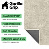 image:imageGORILLA GRIP SoakSTOPPER Dog Door Mat Machine Wash and Dry 24x17 GrayCream