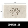 image:imageGORILLA GRIP SoakSTOPPER Dog Door Mat Machine Wash and Dry 24x17 GrayCream
