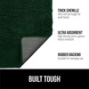 image:imageGORILLA GRIP SoakSTOPPER Dog Door Mat Machine Wash and Dry 24x17 GrayDeep Green