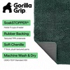 image:imageGORILLA GRIP SoakSTOPPER Dog Door Mat Machine Wash and Dry 24x17 GrayDeep Green
