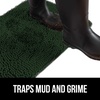 image:imageGORILLA GRIP SoakSTOPPER Dog Door Mat Machine Wash and Dry 24x17 GrayDeep Green