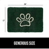 image:imageGORILLA GRIP SoakSTOPPER Dog Door Mat Machine Wash and Dry 24x17 GrayDeep Green