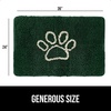 image:imageGORILLA GRIP SoakSTOPPER Dog Door Mat Machine Wash and Dry 24x17 GrayDeep Green