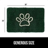 image:imageGORILLA GRIP SoakSTOPPER Dog Door Mat Machine Wash and Dry 24x17 GrayDeep Green