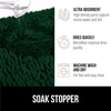 image:imageGORILLA GRIP SoakSTOPPER Dog Door Mat Machine Wash and Dry 24x17 GrayDeep Green