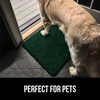image:imageGORILLA GRIP SoakSTOPPER Dog Door Mat Machine Wash and Dry 24x17 GrayDeep Green