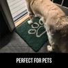 image:imageGORILLA GRIP SoakSTOPPER Dog Door Mat Machine Wash and Dry 24x17 GrayDeep Green