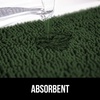 image:imageGORILLA GRIP SoakSTOPPER Dog Door Mat Machine Wash and Dry 24x17 GrayDeep Green
