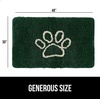 image:imageGORILLA GRIP SoakSTOPPER Dog Door Mat Machine Wash and Dry 24x17 GrayDeep Green