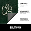image:imageGORILLA GRIP SoakSTOPPER Dog Door Mat Machine Wash and Dry 24x17 GrayDeep Green