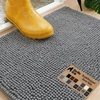 image:imageGORILLA GRIP SoakSTOPPER Dog Door Mat Machine Wash and Dry 24x17 GrayGrey
