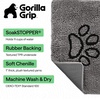 image:imageGORILLA GRIP SoakSTOPPER Dog Door Mat Machine Wash and Dry 24x17 GrayGrey