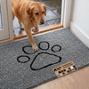 image:imageGORILLA GRIP SoakSTOPPER Dog Door Mat Machine Wash and Dry 24x17 GrayGrey