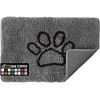 image:imageGORILLA GRIP SoakSTOPPER Dog Door Mat Machine Wash and Dry 24x17 GrayGrey