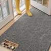image:imageGORILLA GRIP SoakSTOPPER Dog Door Mat Machine Wash and Dry 24x17 GrayGrey