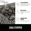 image:imageGORILLA GRIP SoakSTOPPER Dog Door Mat Machine Wash and Dry 24x17 GrayGrey