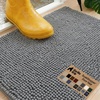image:imageGORILLA GRIP SoakSTOPPER Dog Door Mat Machine Wash and Dry 24x17 GrayGrey
