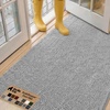 image:imageGORILLA GRIP SoakSTOPPER Dog Door Mat Machine Wash and Dry 24x17 GrayLight Gray