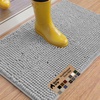 image:imageGORILLA GRIP SoakSTOPPER Dog Door Mat Machine Wash and Dry 24x17 GrayLight Gray