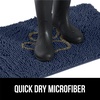 image:imageGORILLA GRIP SoakSTOPPER Dog Door Mat Machine Wash and Dry 24x17 GrayNavy