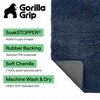 image:imageGORILLA GRIP SoakSTOPPER Dog Door Mat Machine Wash and Dry 24x17 GrayNavy