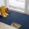 image:imageGORILLA GRIP SoakSTOPPER Dog Door Mat Machine Wash and Dry 24x17 GrayNavy