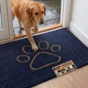 image:imageGORILLA GRIP SoakSTOPPER Dog Door Mat Machine Wash and Dry 24x17 GrayNavy