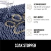 image:imageGORILLA GRIP SoakSTOPPER Dog Door Mat Machine Wash and Dry 24x17 GrayNavy