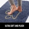 image:imageGORILLA GRIP SoakSTOPPER Dog Door Mat Machine Wash and Dry 24x17 GrayNavy