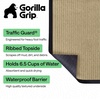 image:imageGORILLA GRIP Traffic Guard Indoor Outdoor Heavy Duty Door Mat 29x17 BlackBeige