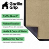 image:imageGORILLA GRIP Traffic Guard Indoor Outdoor Heavy Duty Door Mat 29x17 BlackBeige
