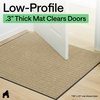 image:imageGORILLA GRIP Traffic Guard Indoor Outdoor Heavy Duty Door Mat 29x17 BlackBeige