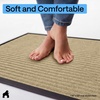 image:imageGORILLA GRIP Traffic Guard Indoor Outdoor Heavy Duty Door Mat 29x17 BlackBeige