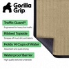 image:imageGORILLA GRIP Traffic Guard Indoor Outdoor Heavy Duty Door Mat 29x17 BlackBeige
