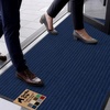 image:imageGORILLA GRIP Traffic Guard Indoor Outdoor Heavy Duty Door Mat 29x17 BlackBlue