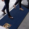image:imageGORILLA GRIP Traffic Guard Indoor Outdoor Heavy Duty Door Mat 29x17 BlackBlue