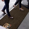 image:imageGORILLA GRIP Traffic Guard Indoor Outdoor Heavy Duty Door Mat 29x17 BlackBrown