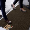 image:imageGORILLA GRIP Traffic Guard Indoor Outdoor Heavy Duty Door Mat 29x17 BlackBrown