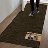 image:imageGORILLA GRIP Traffic Guard Indoor Outdoor Heavy Duty Door Mat 29x17 BlackBrown