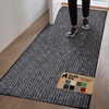 image:imageGORILLA GRIP Traffic Guard Indoor Outdoor Heavy Duty Door Mat 29x17 BlackCharcoal Gray
