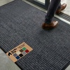 image:imageGORILLA GRIP Traffic Guard Indoor Outdoor Heavy Duty Door Mat 29x17 BlackCharcoal Gray