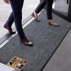 image:imageGORILLA GRIP Traffic Guard Indoor Outdoor Heavy Duty Door Mat 29x17 BlackCharcoal Gray