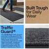 image:imageGORILLA GRIP Traffic Guard Indoor Outdoor Heavy Duty Door Mat 29x17 BlackCharcoal Gray