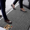 image:imageGORILLA GRIP Traffic Guard Indoor Outdoor Heavy Duty Door Mat 29x17 BlackGrey
