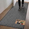 image:imageGORILLA GRIP Traffic Guard Indoor Outdoor Heavy Duty Door Mat 29x17 BlackGrey