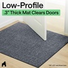 image:imageGORILLA GRIP Traffic Guard Indoor Outdoor Heavy Duty Door Mat 29x17 BlackGrey