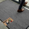 image:imageGORILLA GRIP Traffic Guard Indoor Outdoor Heavy Duty Door Mat 29x17 BlackGrey