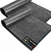 image:imageGORILLA GRIP Traffic Guard Indoor Outdoor Heavy Duty Door Mat 29x17 BlackGrey